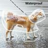 Transparent Waterproof Pet Raincoat Transparent Dog Raincoat Waterproof And Windproof Pet Clothing Large Dog Pet Dog Dog Costume