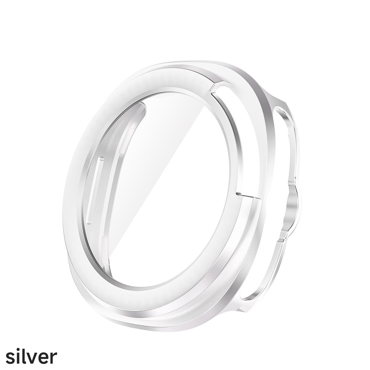 

Защитная рамка для Samsung Galaxy Watch 8 Classic 46 мм, Тонкий противоударный чехол для Samsung Watch 8 Classic 46 мм Galaxy Watch8Classic серебряный