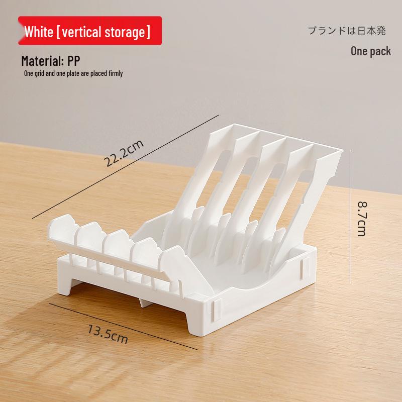 

Настольная стойка для хранения тарелок и мисок: Вертикальный разделитель и органайзер для тарелок