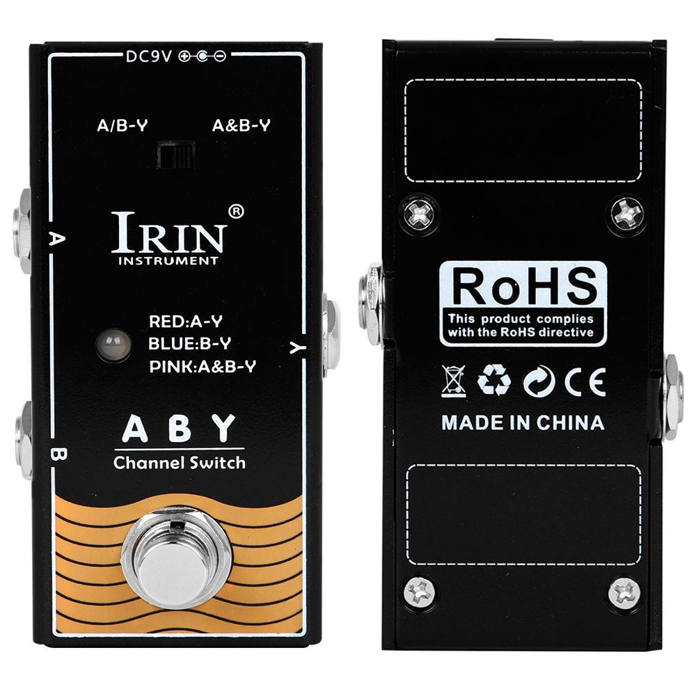 IRIN RF-17 ABY Guitar Effect Pedal Line Selector AB Switch Guitar Pedal True Bypass Guitar Bass Pedal AB Box-ABY Channel Effect