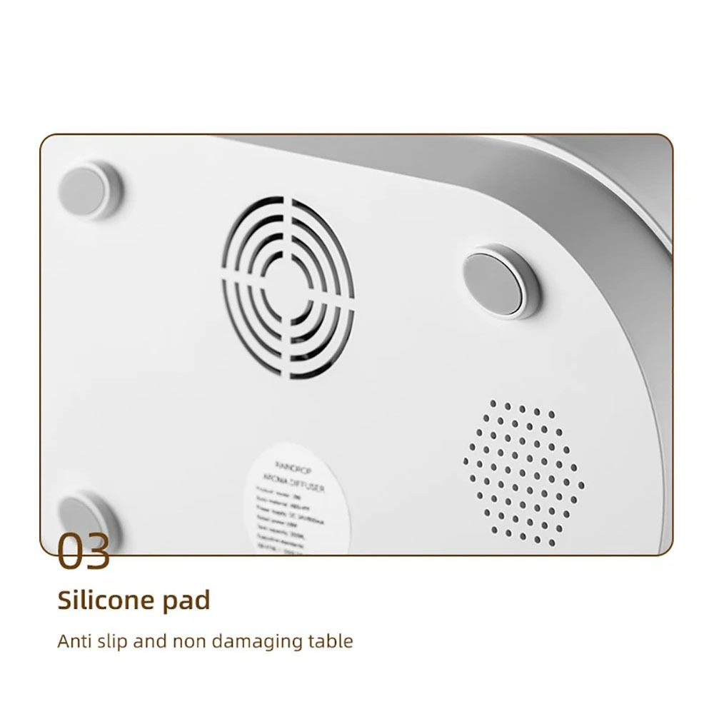 Colorful Light Aroma Humidifier White Ultrasonic Fragrance Diffuser Raindrop Air Humidifier  Room