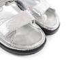 Excellent CHANEL Sandals Silver leather Women 37 G31857 Used