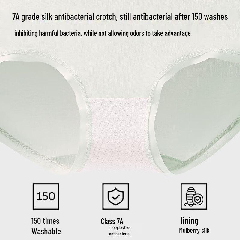 Women's Seamless 7A Antibacterial Combed Cotton Briefs