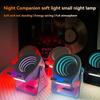 Multifunctional Desktop Stand Creative Night Light Bluetooth Speaker with RGB LED Lights and High-Definition Sound Quality black