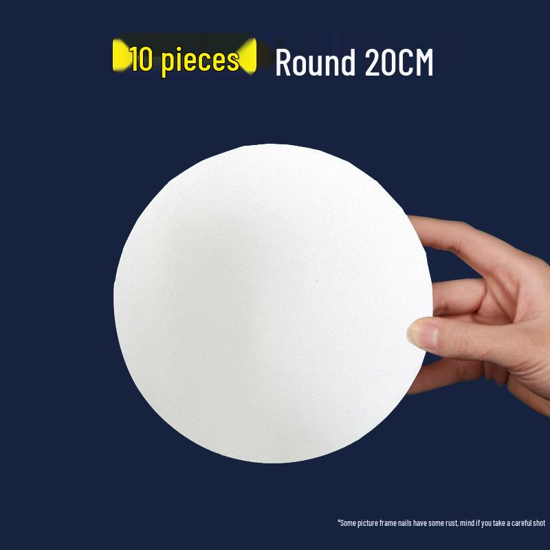 Irregular Round Cotton Linen Canvas Frame for Children's Acrylic and Oil Painting - Oval/Heart Shapes