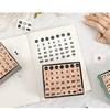 Number Symbol Stamps Versatile Alphabet Rubber Stamps Scrapbooking Stamp Set Smooth Beech Wood Stamp Set For Scrapbook Making