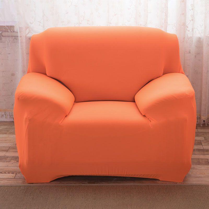 

Чехлы на растягивающиеся стулья для диванов на 1, 2, 3, 4 места, чехол для дивана, эластичный защитный чехол 3 Seater оранжевый