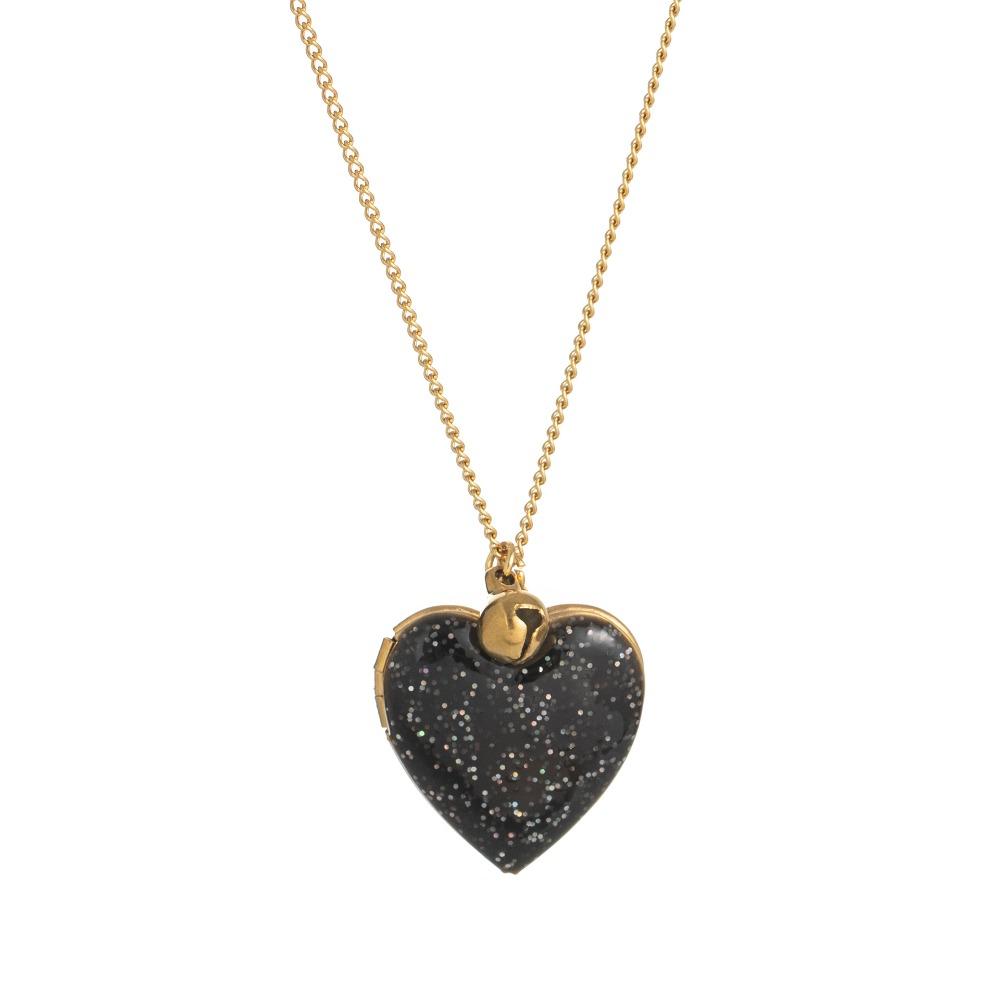 

Zircon Photo Album Necklace Adjustable Pendant Necklaces Fashion Heart-shaped Necklace Mother чорний