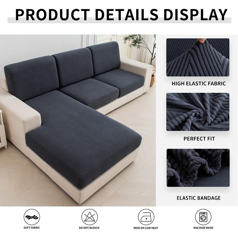 Sofa Seat Cushion Covers Individually Soft Washable Sofa Slipcovers Couch Sofa Covers Withastic Bands Pet Friendly