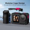 Metalen Kooi voor DJI Action 3/4/5pro Snelontgrendelings Aluminiumlegering Metalen Frame Koude Schoen Uitbreidingshandvat Grip Beschermend Frame