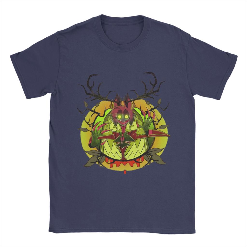 H-Hazbin Hotels T-Shirt Summer  100% Cotton T-Shirts For Men Hippie Design Tee Shirt Short Sleeve Vintage Tees