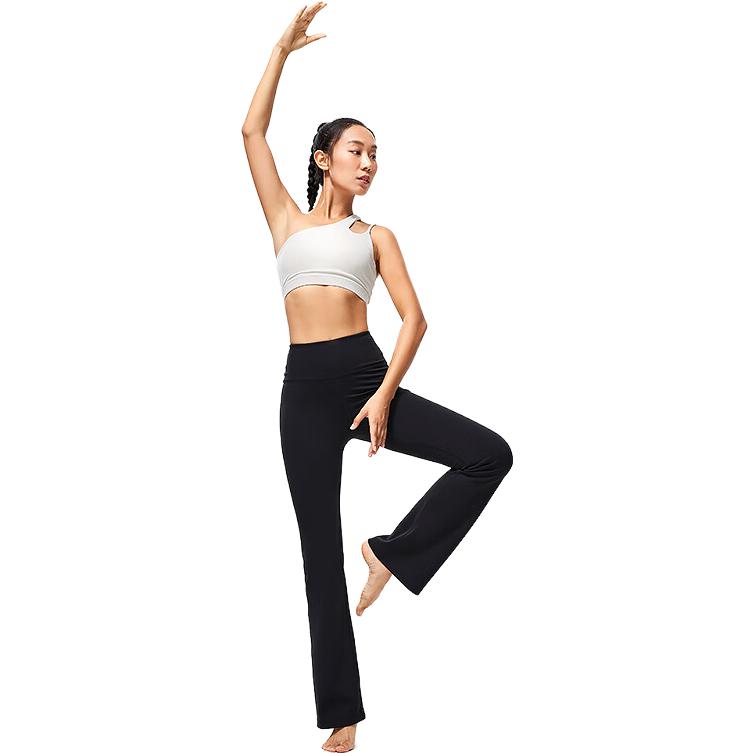 Li-Ning Solid Color Tight Yoga Sports Leggings Women Leggings Black AULT482-1