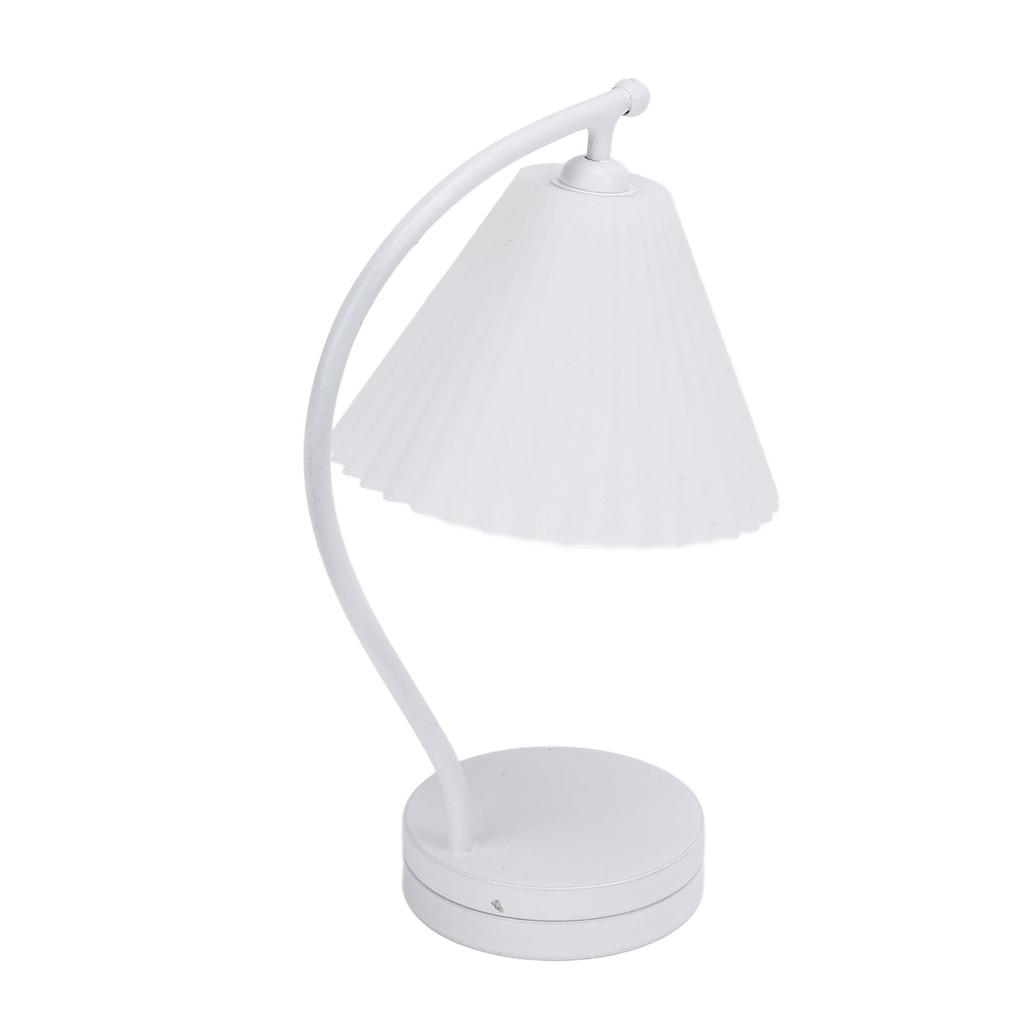 1:12 Maßstab Puppenhaus Tischleuchte Einfacher weißer plissierter Lampenschirm Tischlampe Dekoration Puppenhaus Ac