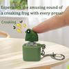 Clicking PushingToy Keyboard Fidget Keychain Sound Light Stress-Reducing Frog Ornament Sensory Game For Adult Youth Student