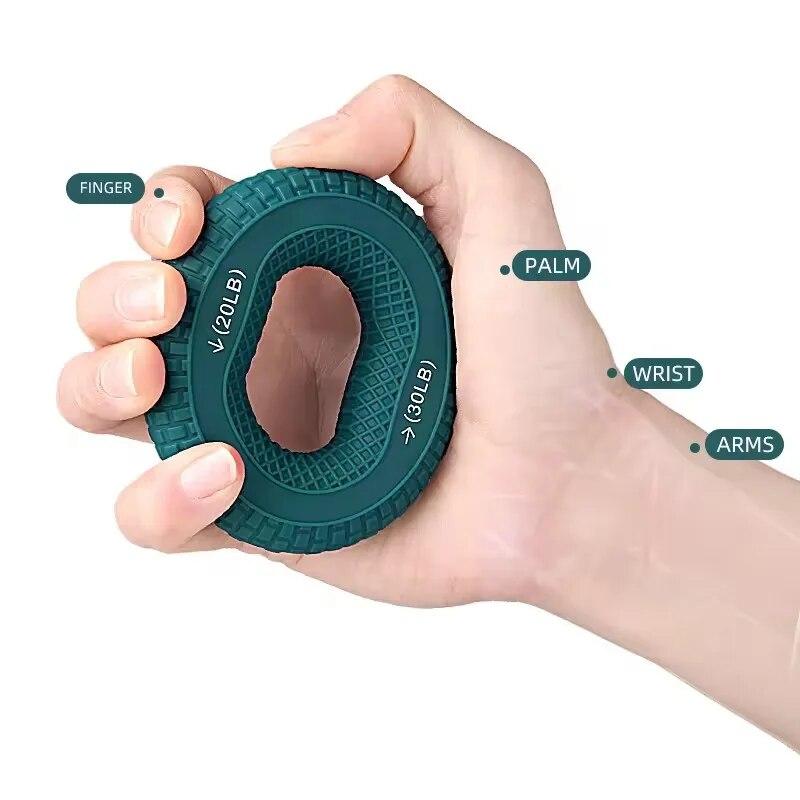 Grip Strength Puller Double Strength Silicone Grip Ring Fitness Equipment Finger Arm Strength Rehabilitation Training Puller