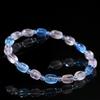 Hongchu Crystal Natural Morganite Sugar Bean Irregular Shape Bracelet Morganite Faceted Bead Freeform Bracelet