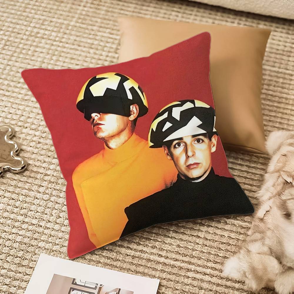 Music P-Pet Shop Boys Band Pillow Case Anti-dustmite Invisible Zipper Sofa Bed