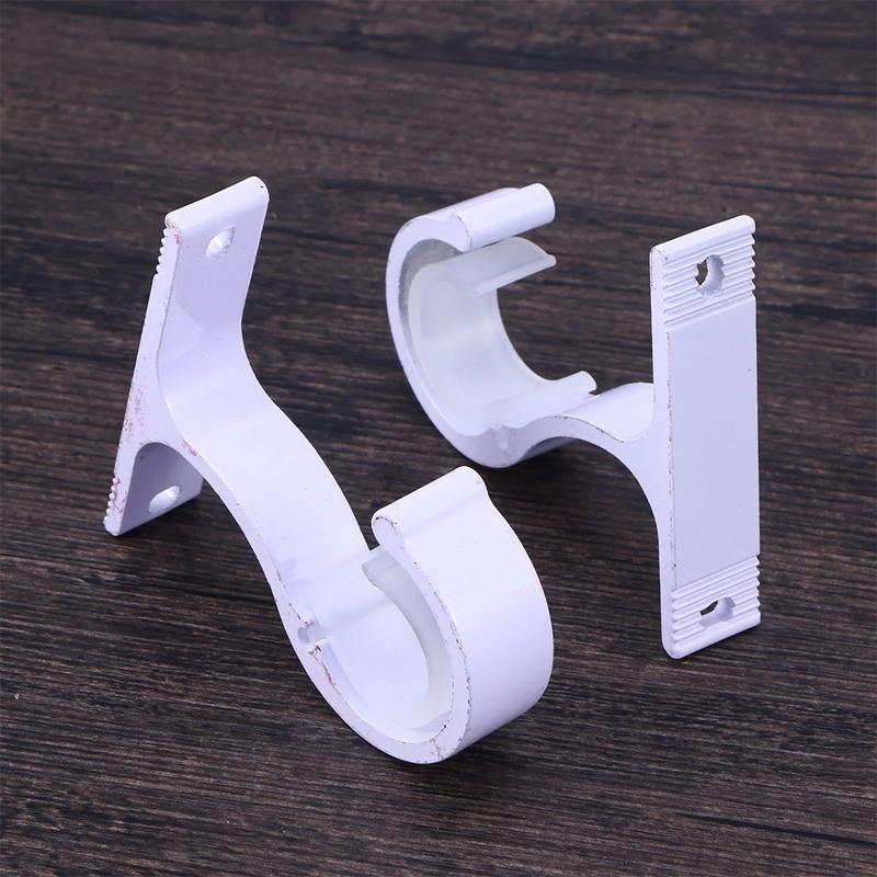 Curtain Rod Aluminum Alloy Thickened Single Bracket Top Mounting Bracket Roman Rod Top Assembly Hook Support Base