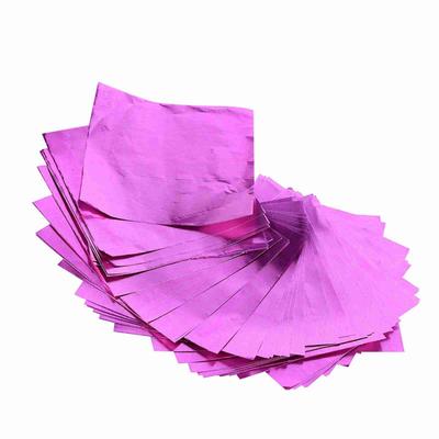 100Pcs Lot Square Candy Making Sweets Chocolate Lolly Foil Wrappers Sheet 3  X 3  Fuchsia