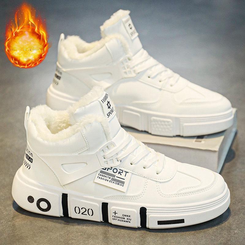Heren Laarzen Winter Pantoffels Warme Herenschoenen Waterdicht Antislip Pluche Sneakers Mannelijk Tenis Schoenen Laarzen Heren Sneakers Winter