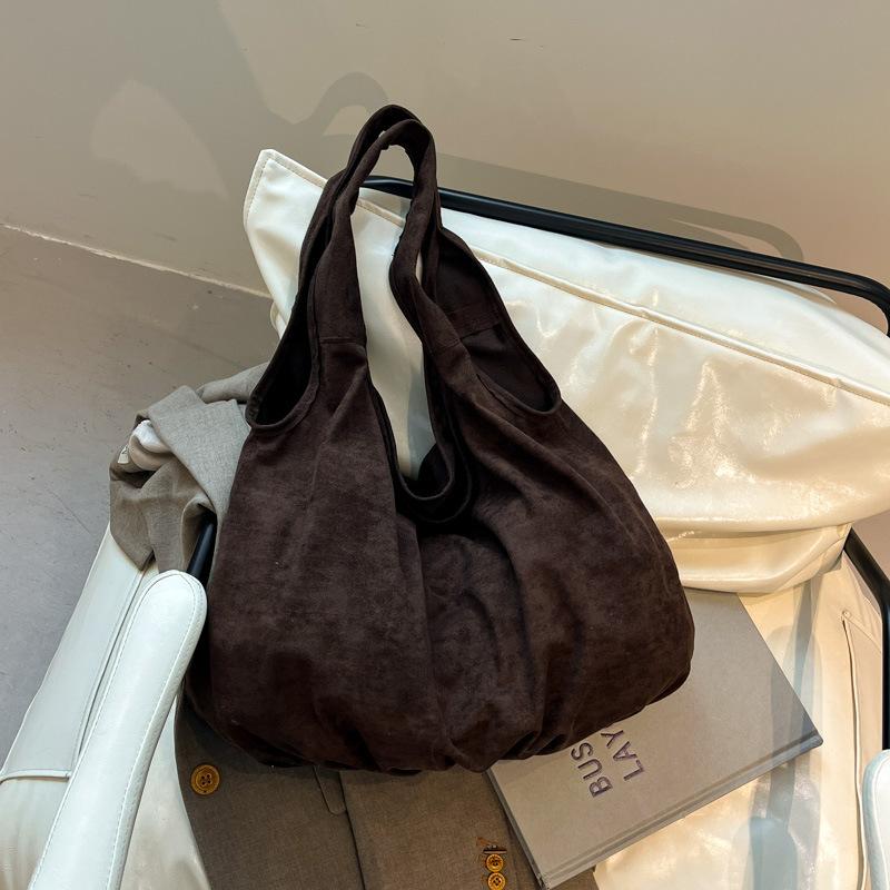 Korean large-capacity lazy wind tote bag women's niche design commuting leisure relaxation shoulder armpit bag