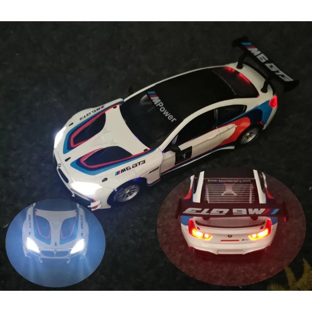 1/32 BMW M6 GT3 Rally Car Alloy Model Car Toy Diecasts Casting Sound and Light Car Toys for Children Vehicle