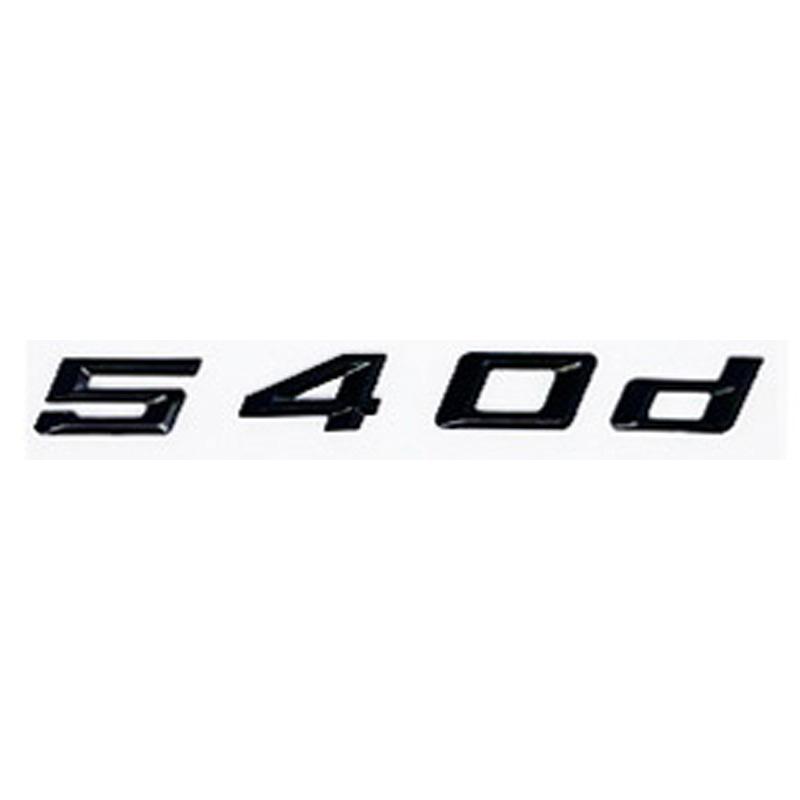 Car 3D ABS Trunk Letters Logo Badge Emblem Decal Sticker For BMW 5 Series 520d 525d 528d 530d 535d 540d E39 E60 E61 F10 F11 G30