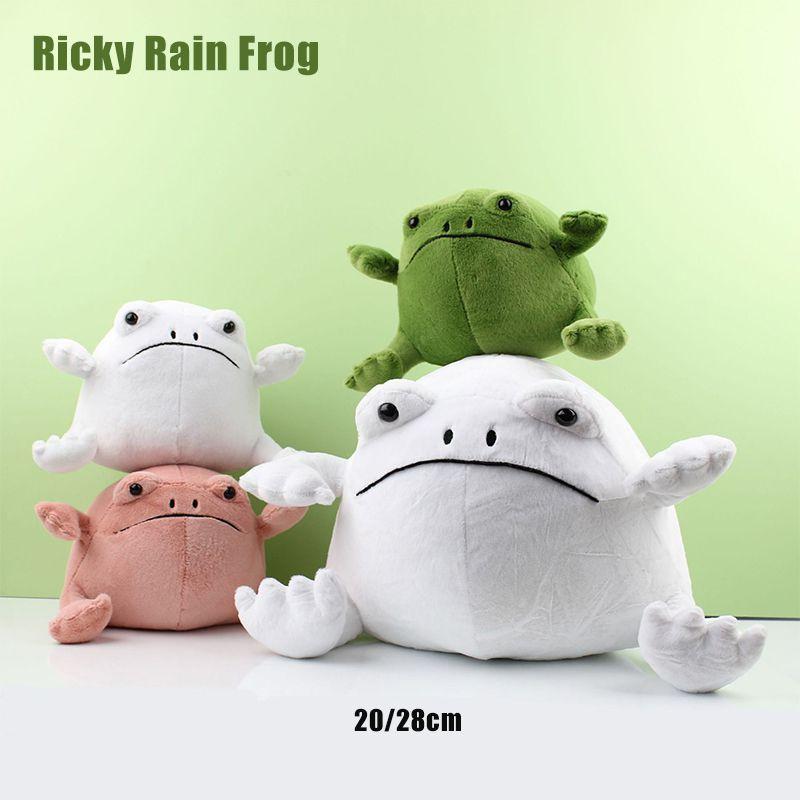 Adorable 7.8/11in Ricky Rain Frog Cartoon Plush Toy Soft Stuffed Animal Doll Kids Hug Gifts Xmas