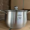 Großer Induktionskochtopf aus Edelstahl für Suppe, Brei & Eintopf
