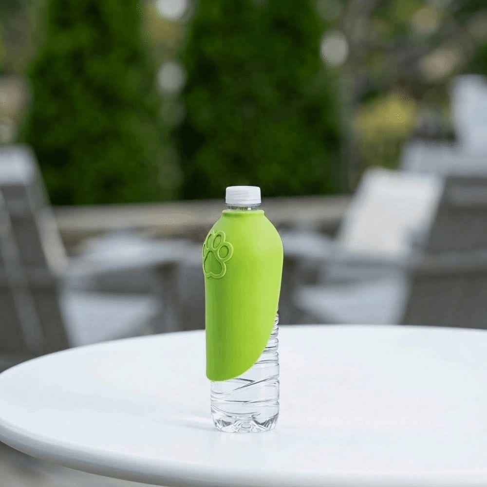 Portable Pet Walking Cup Removable Leaf Shaped Dog Travel Water Bottle 2-in-1 Collapsible Outdoor Pet Cup Dogs Cats Pets