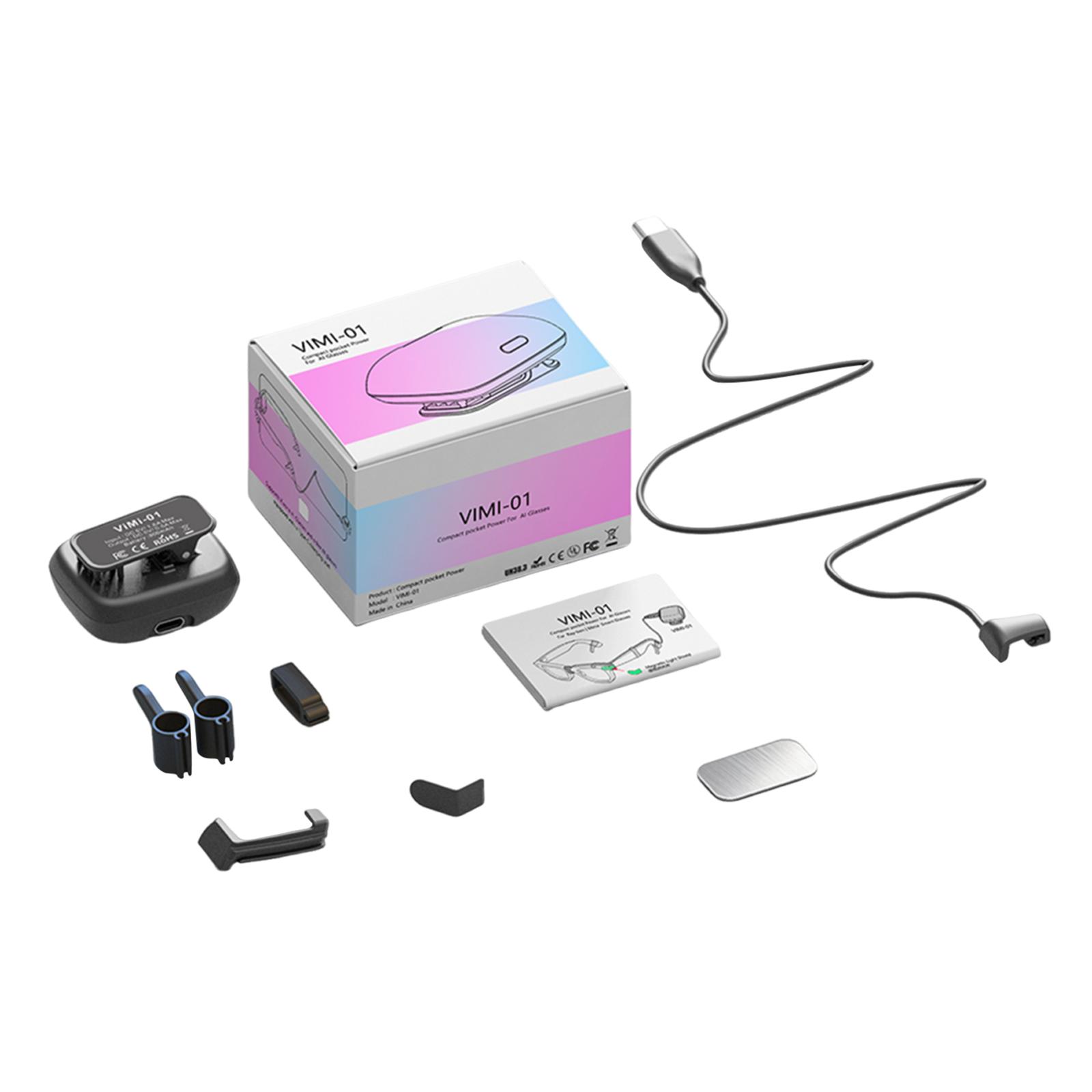 

Glasses Charger 800mAh Charging Adapter Travel-Friendly Design Power Supply Accessories for Meta Smart Glasses Accessories