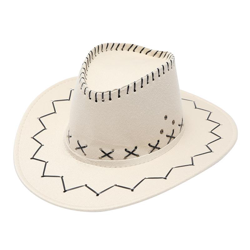 Western cowboy hat men's summer outdoor visor grassland Mongolian hat knight hat travel hat stage prop hat women