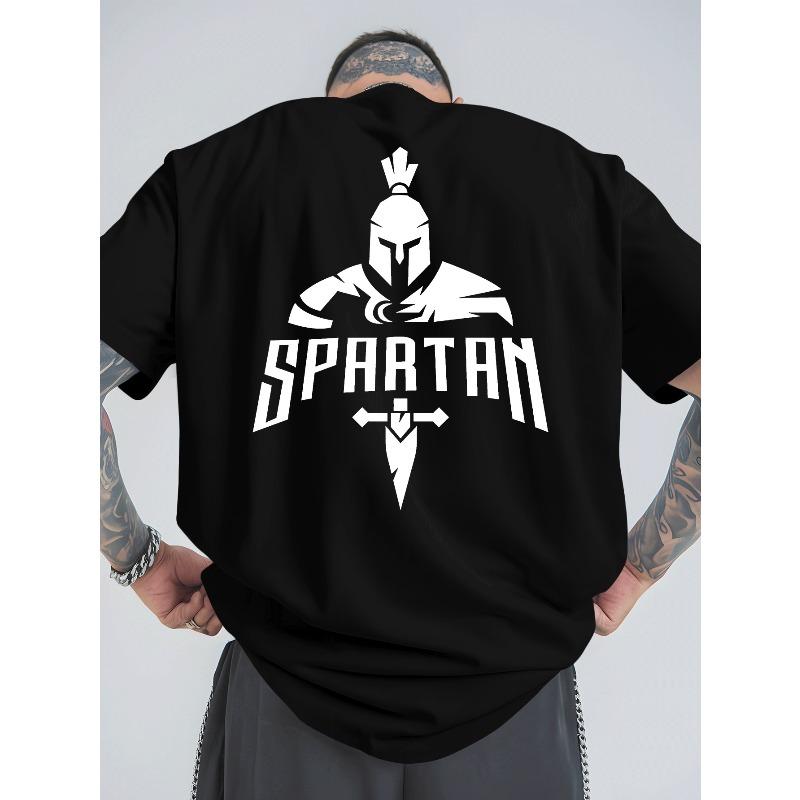 European sizes Outdoor Sports and Casual Large-size Short-sleeved T-shirts, Men's Trendy Fashion Prints, Loose Shirts, Versatile Round Neck Tops