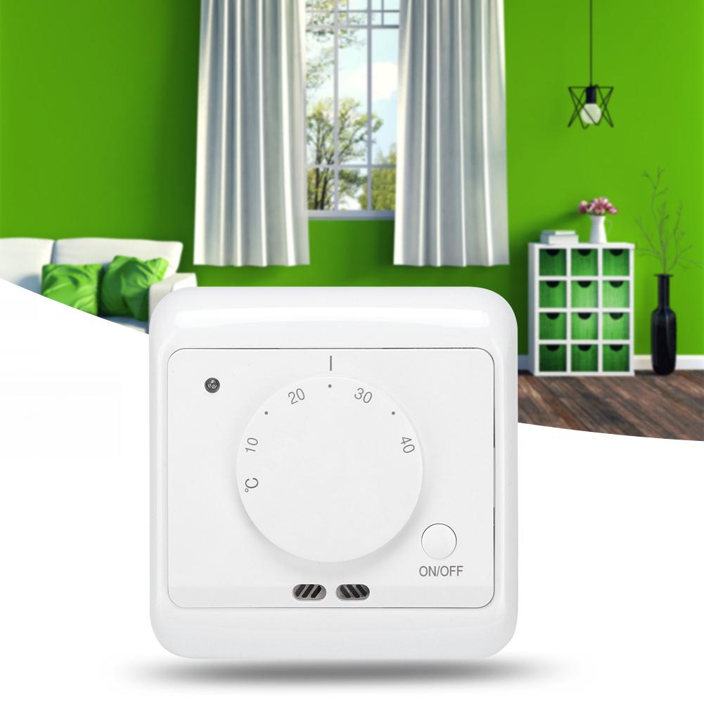 230V 16A Wall Mounted Mechanical Electric Heating Thermostat Temperature Controller