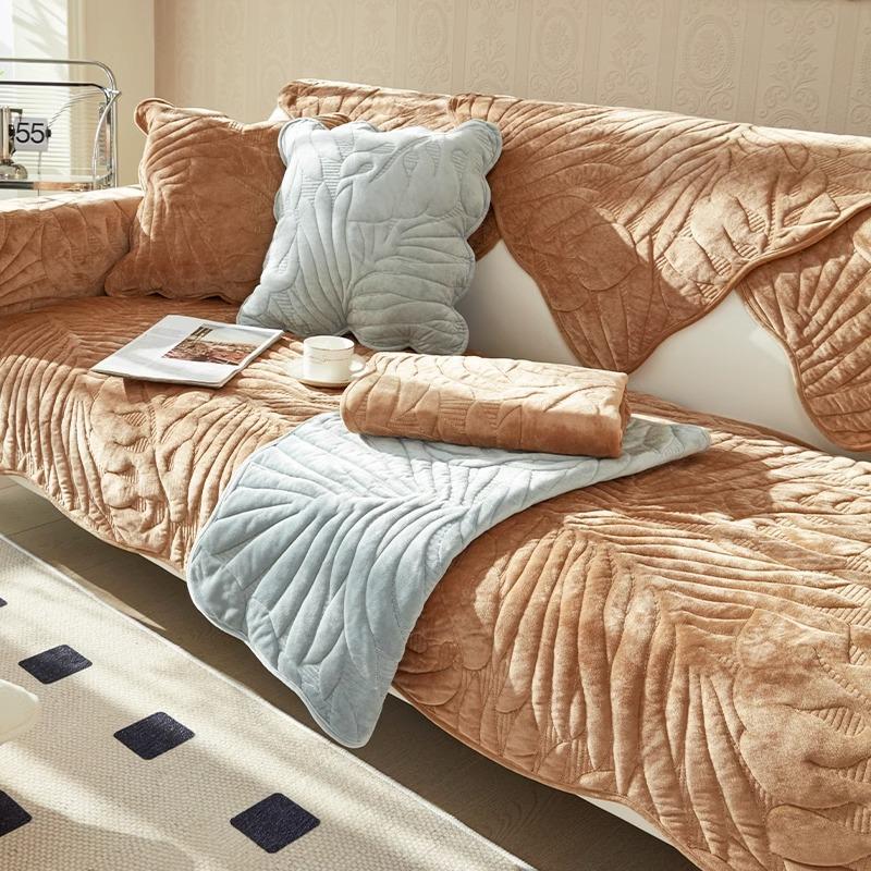 Winter Plush Sofa Cover Universal Non-Slip Couch Cover Towel Sofa Mats for Living Room Decoration Sofa Cushion Backrest Towel