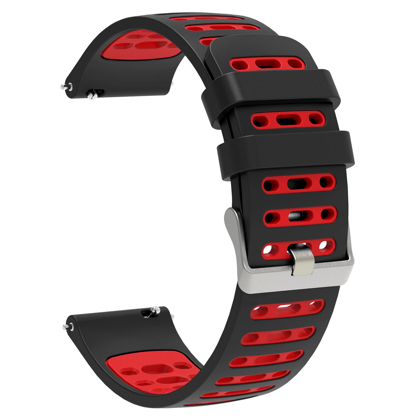 

20mm Silicone Band for Samsung Galaxy Watch6 44mm/40mm/Huawei Watch GT 2 42mm Dual Color Watch Strap A