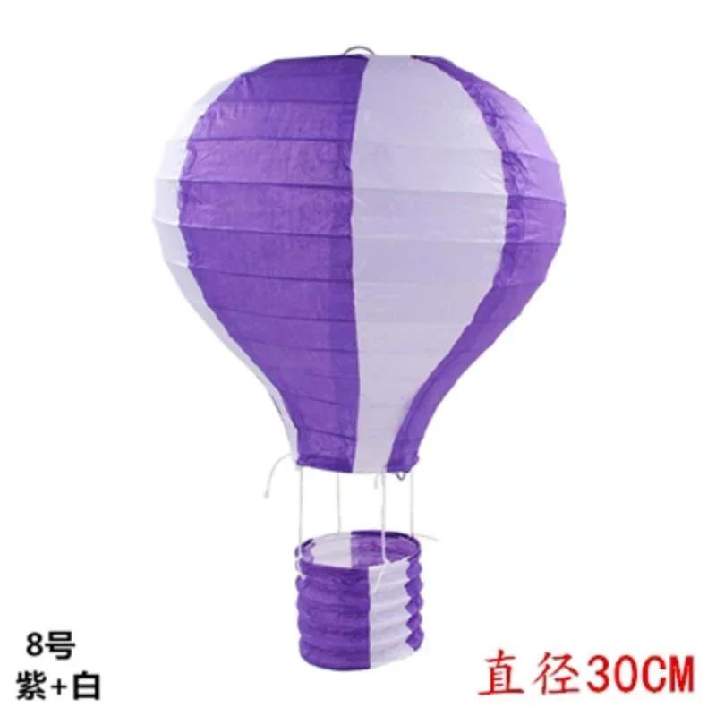 1PC Santa Claus Elk Hot Air Balloon 12 Inch Paper Lantern Lampshade DIY Crafts Ceiling Hanging Xmas Decorations Party Supplies