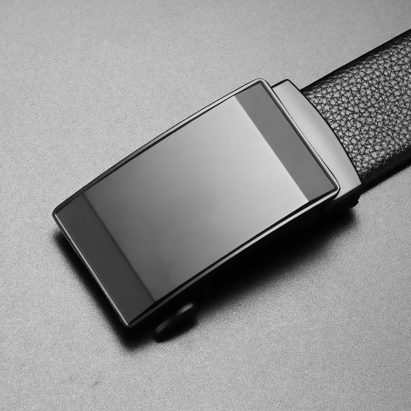 Men's Belt Business Simple and Versatile Automatic Buckle Belt Belt
