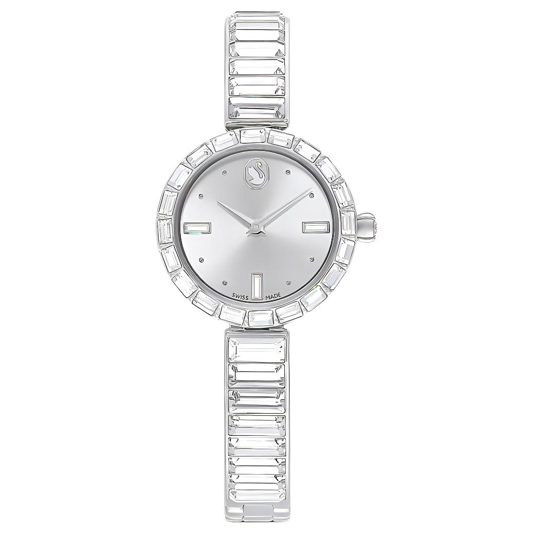 

Swarovski Watch Quartz Movement Stainless Steel Strap 25Mm Silver Dial Fashion Style 50M Water Resistant Women watches 5677487 Silver Dial