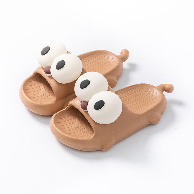 EVA Anti-Odor Non-Slip Children's Cute Big Eyes Slippers Unisex