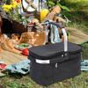 Foldable Insulated Bag Picnic Basket Food Delivery Insulation Handbag for Camping