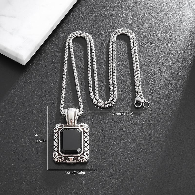 

Square Pendant Fashion Necklace
