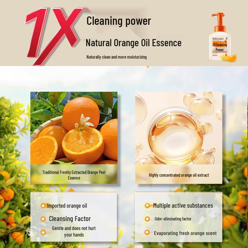 Fruit Garden Sunny Orange Foaming Hand Soap, 500ml