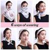 5pcs New Windproof Veil Ice Silk Breathable Face Protection Triangle Silk Scarf Sun Protection UV Loop Neck Scarf Thin Outdoor