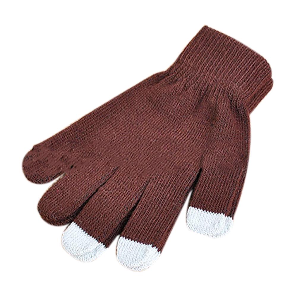 

1 пара зимних осенних перчаток женские вязаные сенсорные противоскользящие перчатки варежки