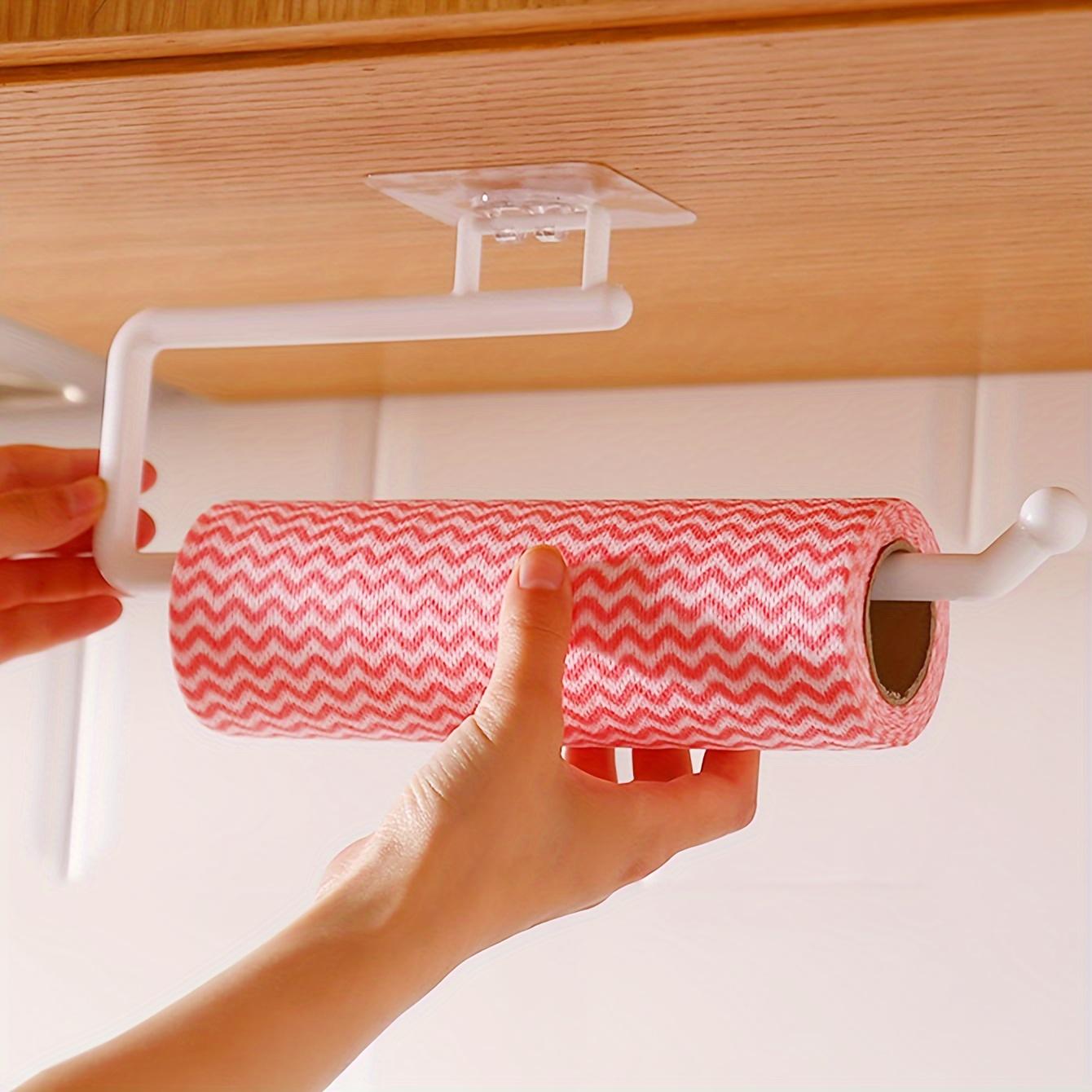 

1 шт. держатель для туалетной бумаги, полка для хранения салфеток в ванной, настенный контейнер для диспенсера для салфеток, подвесная полка для полотенец в ванной, аксессуары для ванной комнаты Plastic Paper Towel Holder White