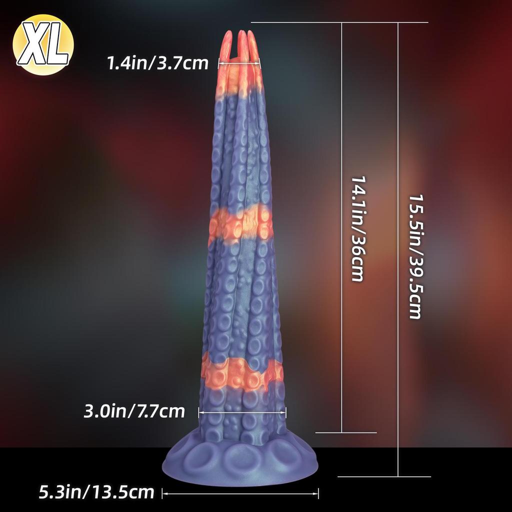 Ultra-Long Silicone Dildo - Irregular Shape for Women