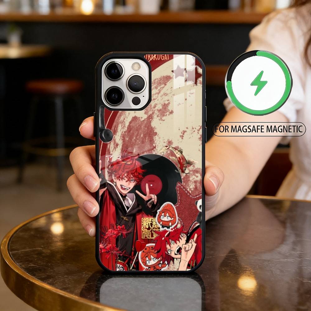 C-Comics G-Gokurakugai Phone Case For iPhone17,16,15,14,13,12,11 Plus,Pro Max Magnetic For Magsafe Wireless Charging