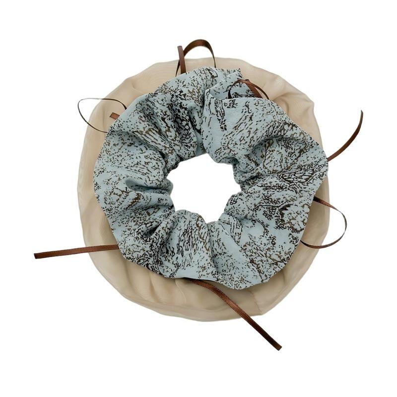 Attractive Large Intestine Hairband Woman High-end Fashionable Hair String End Flower Headpiece New Hair Tie