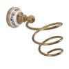Brass Hair Dryer Holder Antique Retro Style Blow Dryer Rack  Bathroom Salon Barber Shop